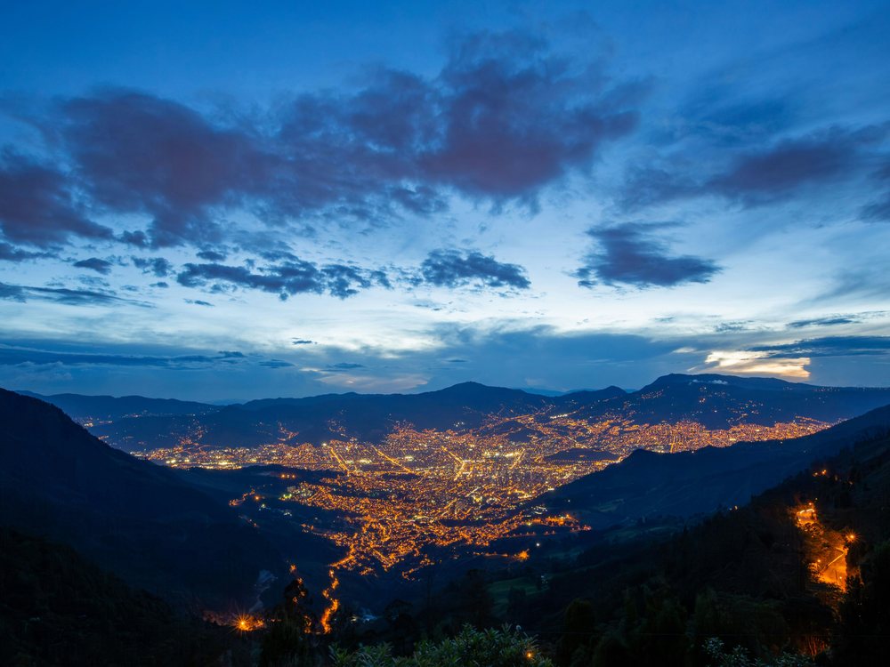 Aerial view of Tiranë, Albania